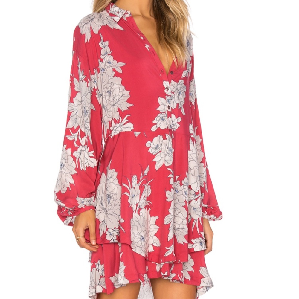 Free people ‘shake it’ printed mini dress